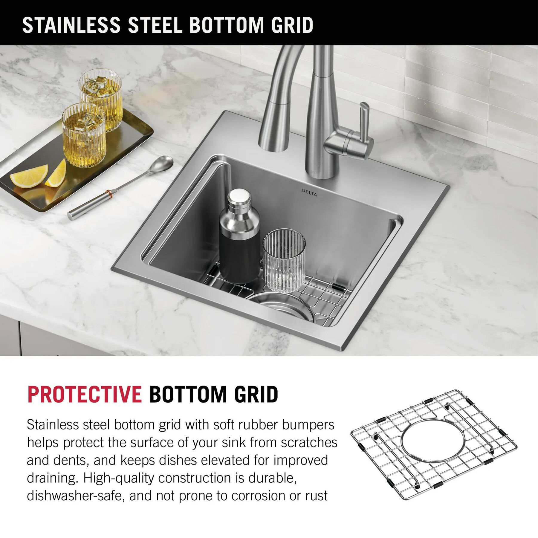 15&rdquo; Stainless Steel Workstation Kitchen Bar Sink Drop-In Undermount Single Bowl with WorkFlow&trade; Ledge and Accessories